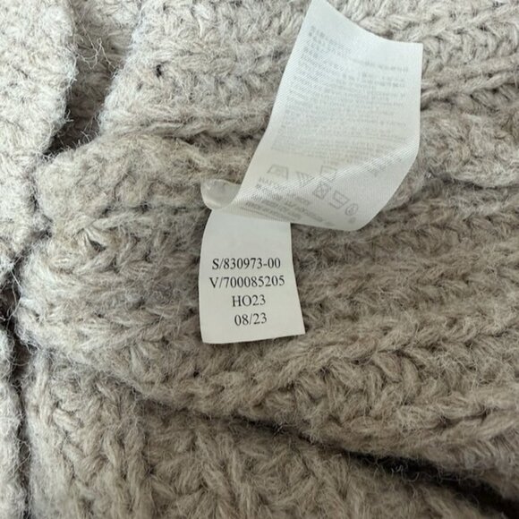 Banana Republic Womens Chunky Knit Wool Blend Cardigan Size M Preppy Academia - Picture 7 of 10